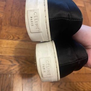 Celine Satin slip on sneakers